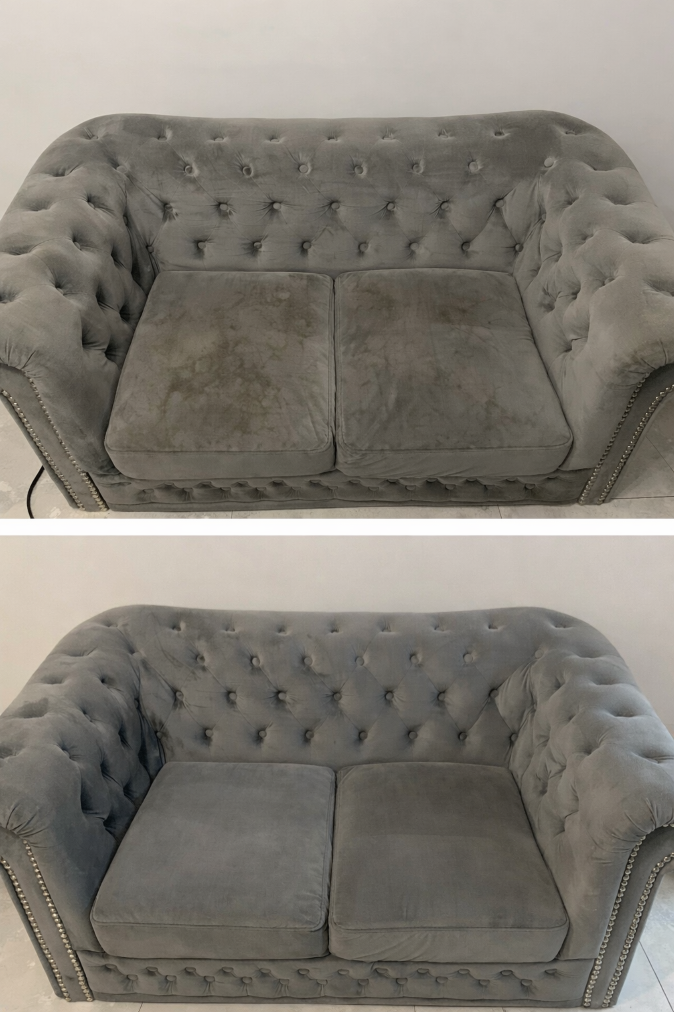 Pranie tapicerki Bydgoszcz przed i po